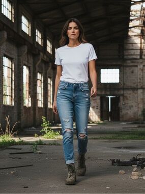 Twelve by Ontwelfth 27 Jeans Skinny High Rise Waist Medium Wash Distressed